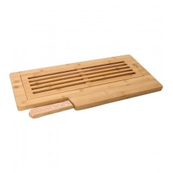 Tabua Migalheira 50cm Para Pães Em Bambu Com Faca Ecokitchen Mimo Style